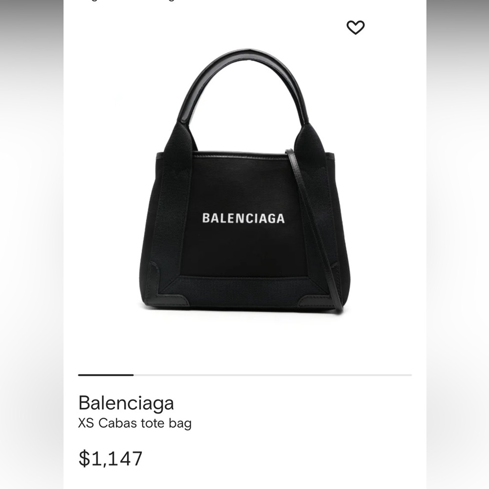 NWT Balenciaga Bag | Balenciaga XS CABAS Black Crossbody Bag - Picture 2 of 16